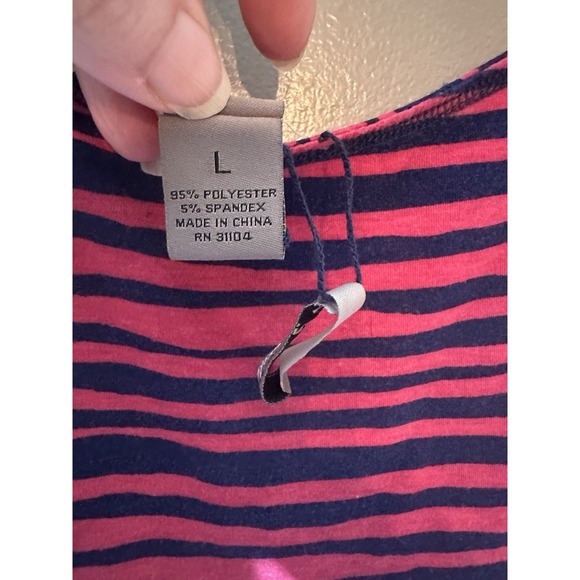 New Directions Reversible Dress Pink And Navy Size Large - Picture 3 of 5